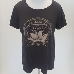 Lotus blossom studded shirt